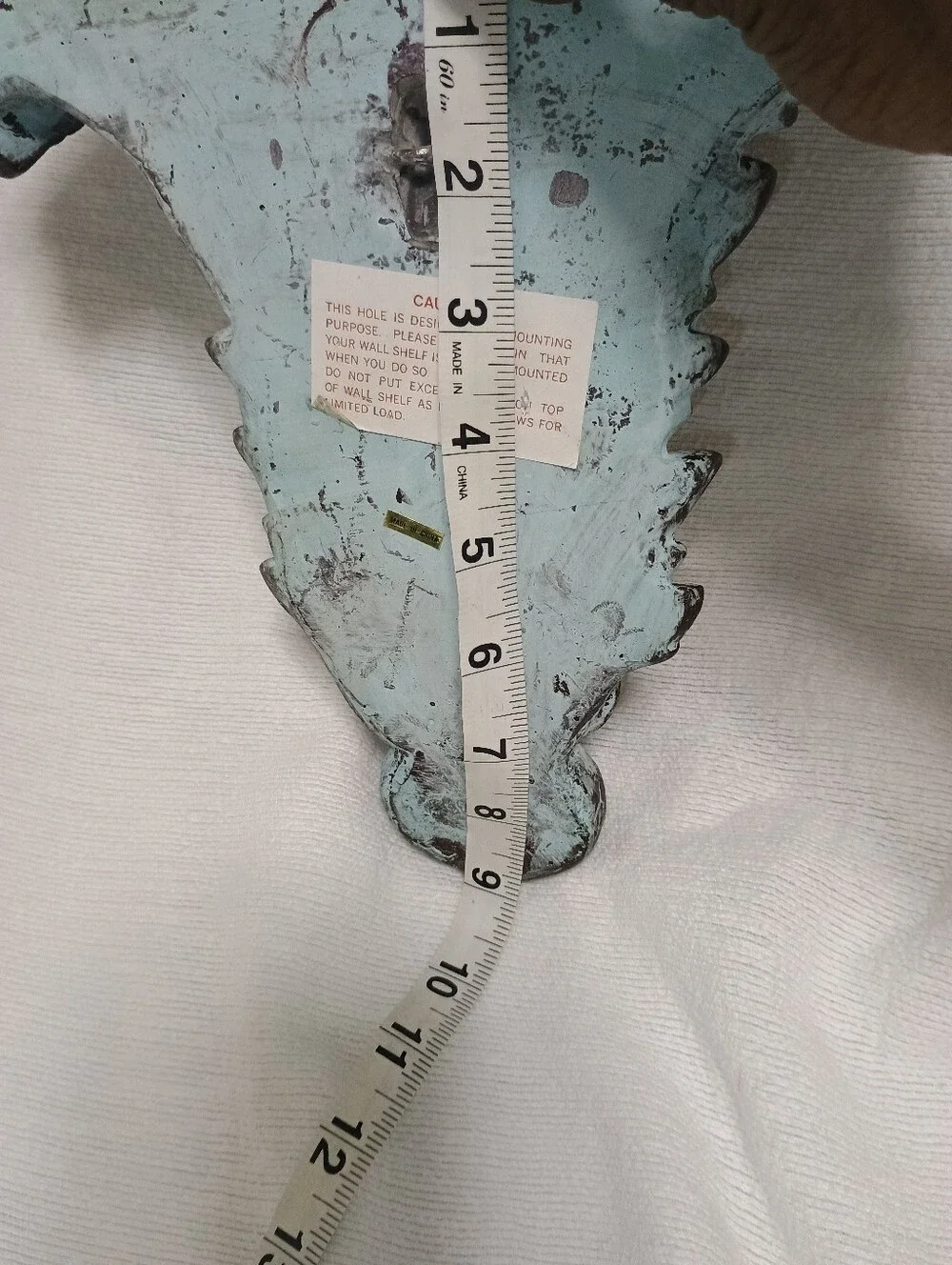 DECORATIVE Distressed CORNICE WALL SHELF Antiqued Heavy Plaster